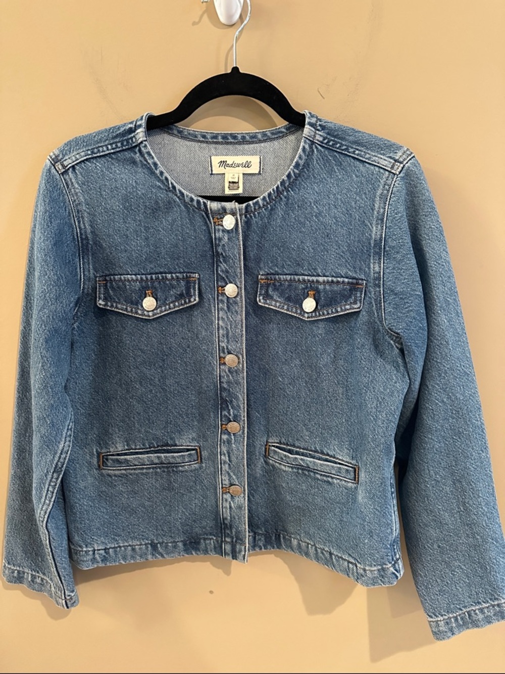 Madewell Denim Lady Jacket in Lakecourt Wash - Picture 2 of 8